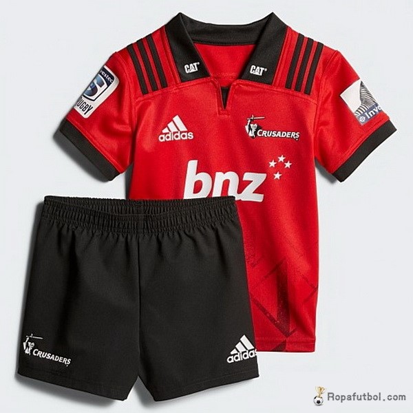 Camiseta Rugby Crusaders Replica Primera Ropa Ninos 2018 Rojo